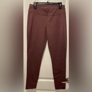 Susan Graver Weekend Premium Stretch Leggings Deep Plum size S